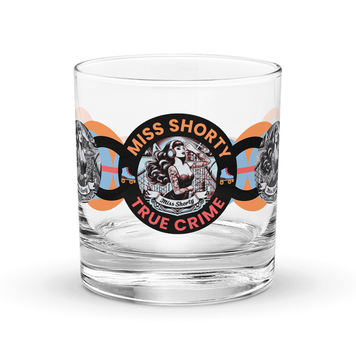 Miss Shorty True Crime Rocks Glass product image (1)