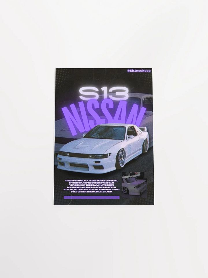 S13 Nissan Silvia Matte Poster product image (10)