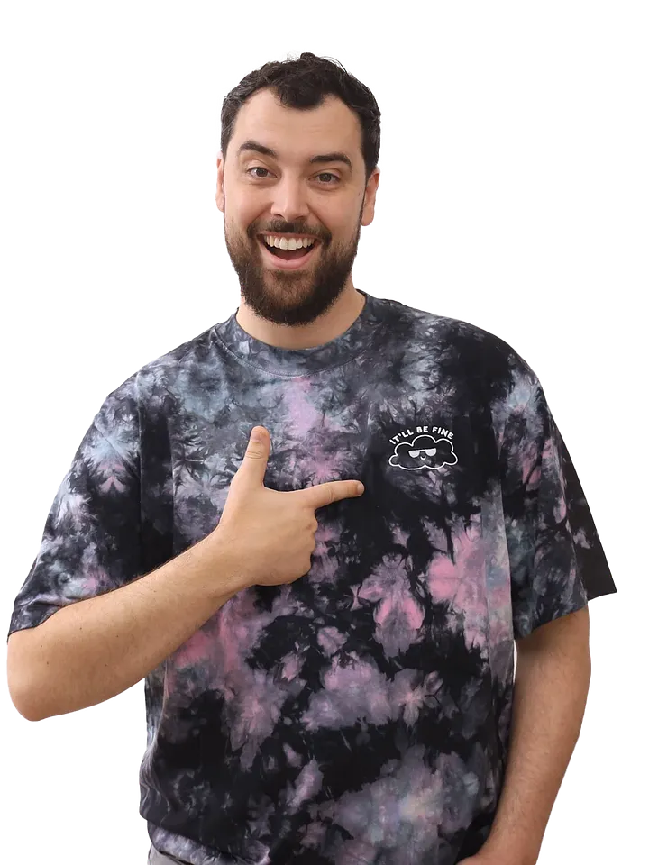 It'll Be Fine Tie Dye - dark (embroidered) product image (1)
