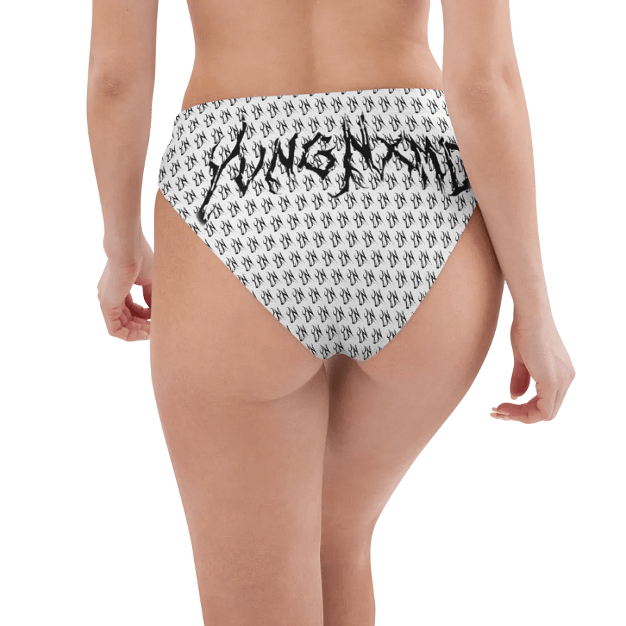 YN Checker Print High Waisted Bikini Bottom product image (4)