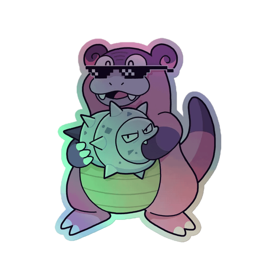 Galarian Slowbro Holographic Sticker product image (1)