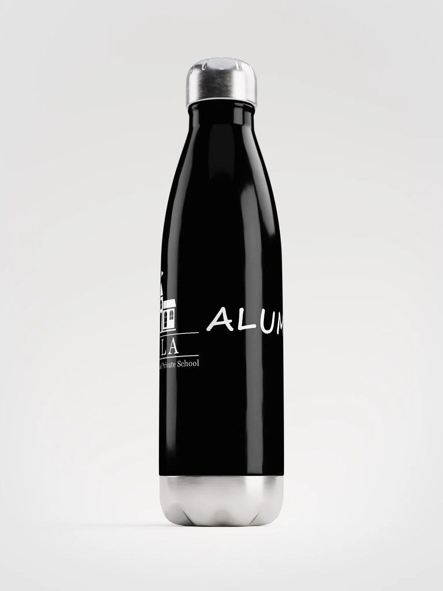 SELA Alumni Stainless Steel Water Bottle (black) product image (1)