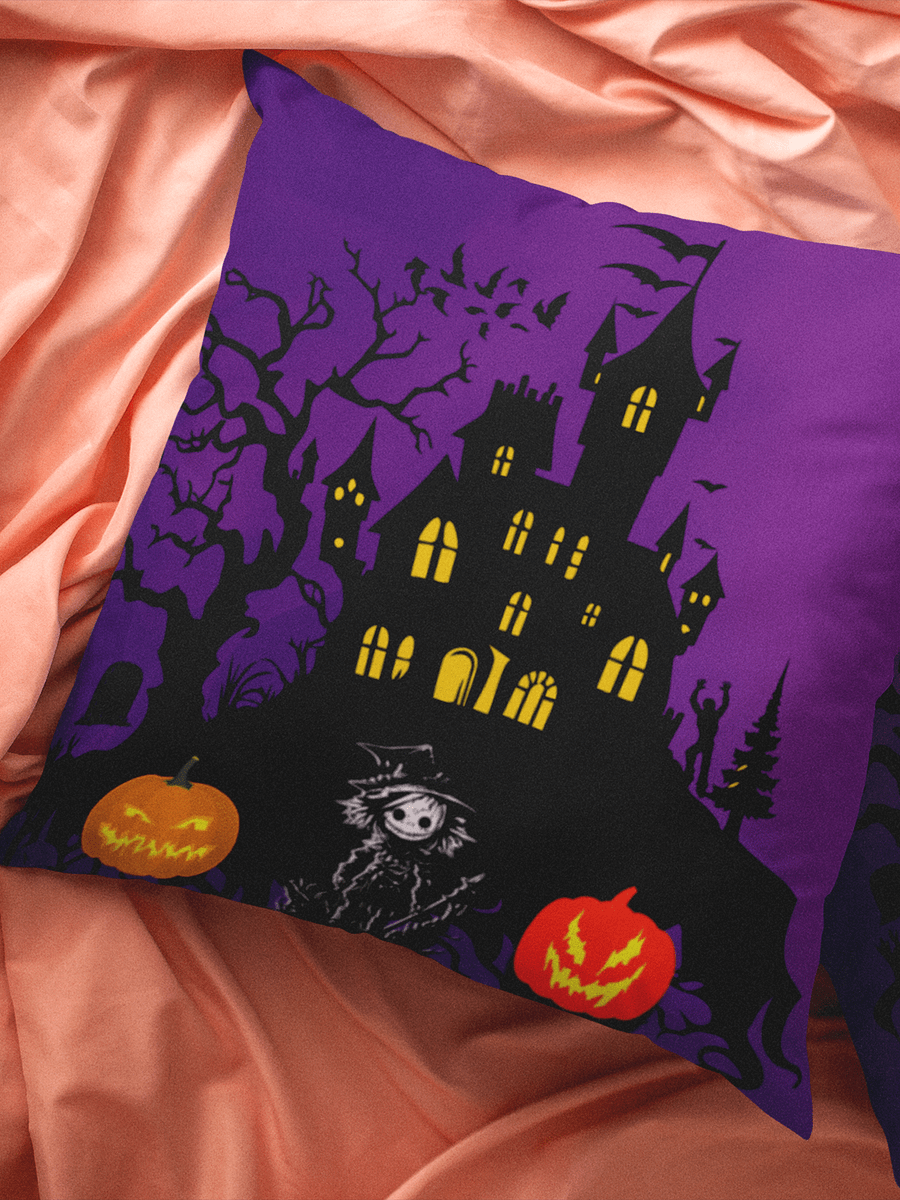 Spooky Scarecrow Halloween Pillow product image (6)
