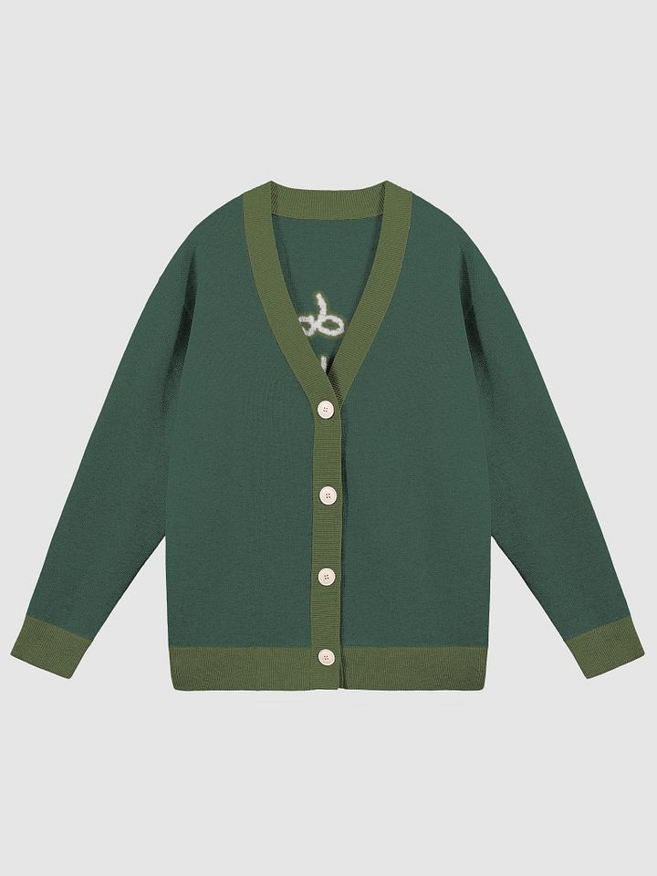 ONE ANOTHER (lg. lined design, duotone green) knitwear cardigan product image (2)