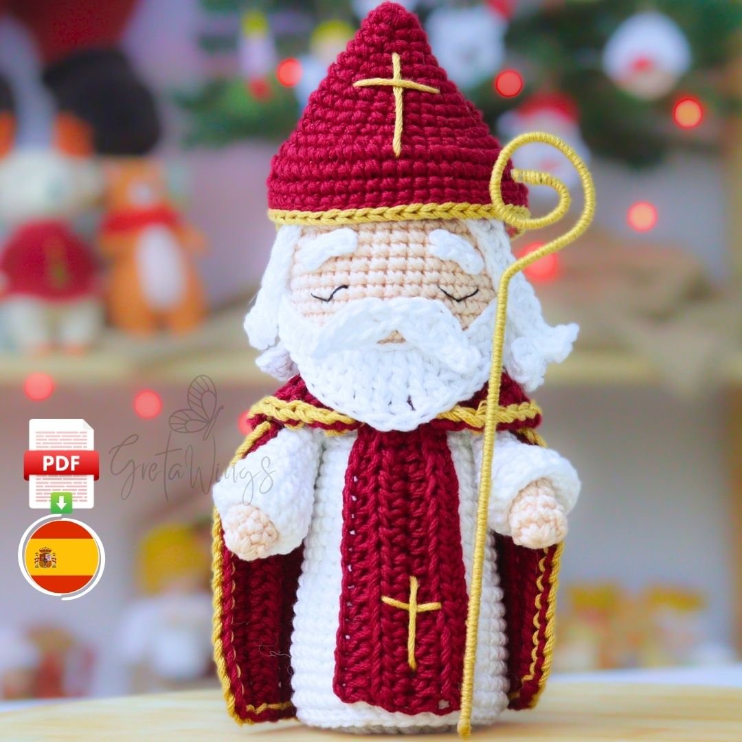Patrón Amigurumi San Nicolás de Bari (PDF Descarga Inmediata) product image (1)