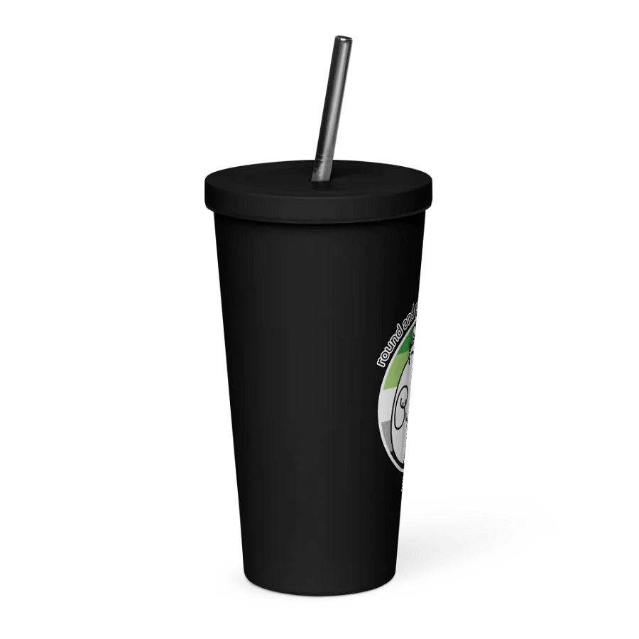 Round and Proud Manul Pride Aromantic Version - Insulated Tumbler product image (8)