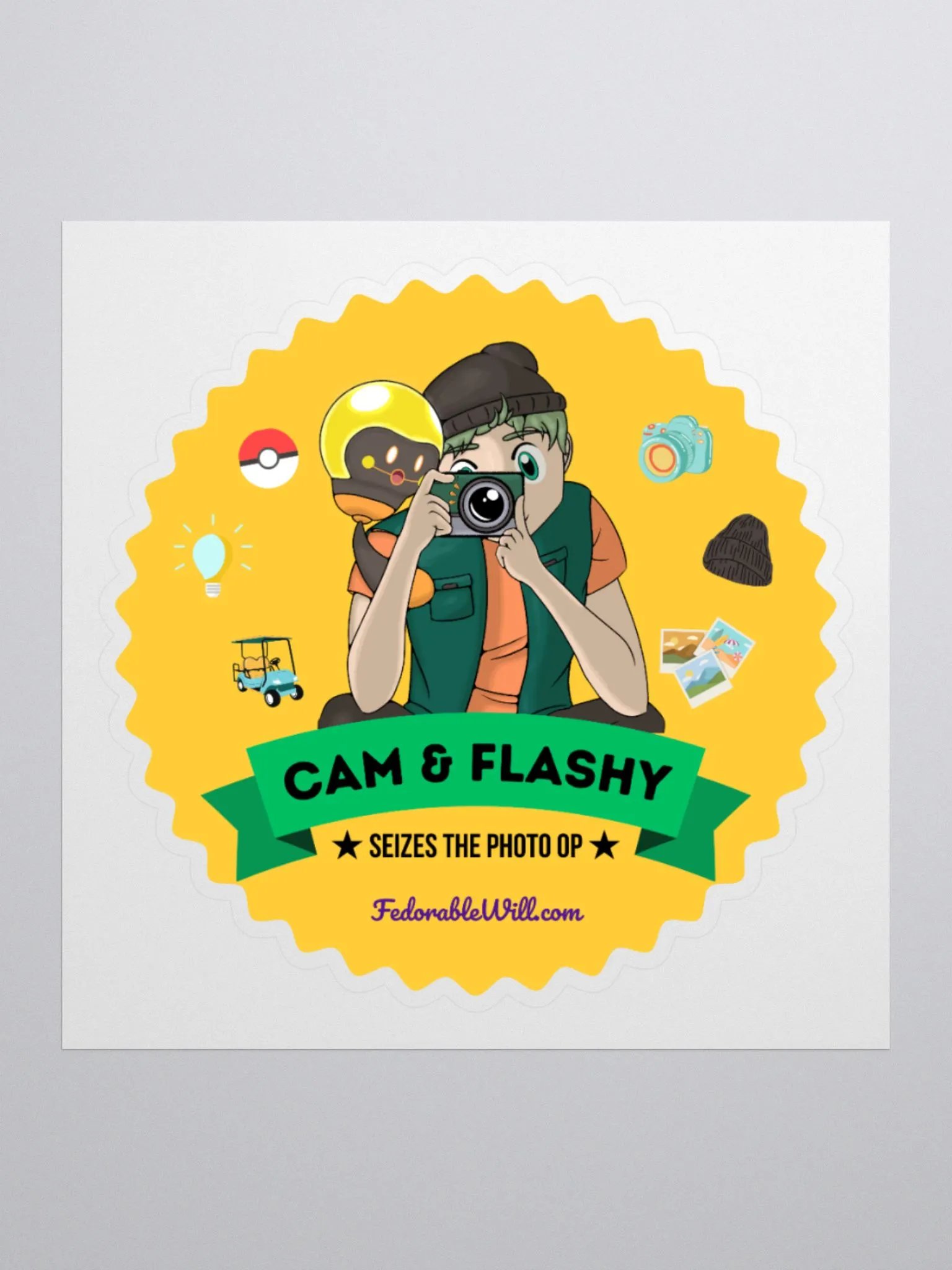 SSQ Sticker: Cam & Flashy product image (1)