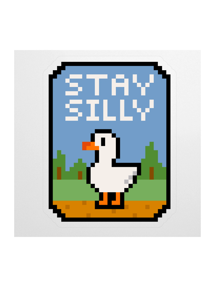 Stay Silly Pixel Sticker product image (1)