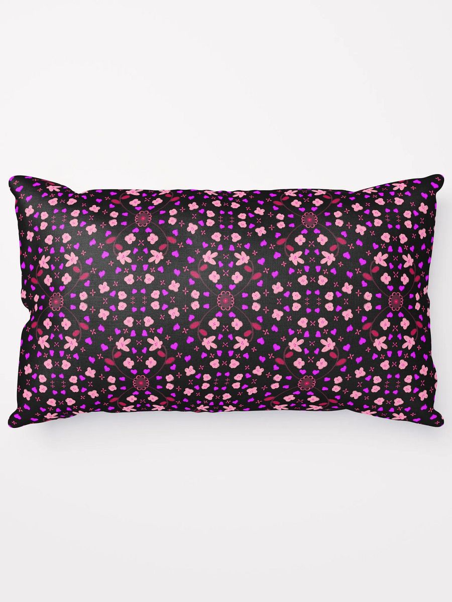 Hearts and Flowers Dark Pillow product image (14)