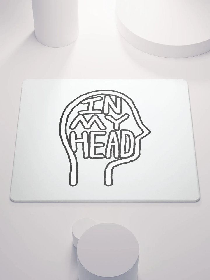 In My Head (lined design, #763D7D) mouse pad product image (1)