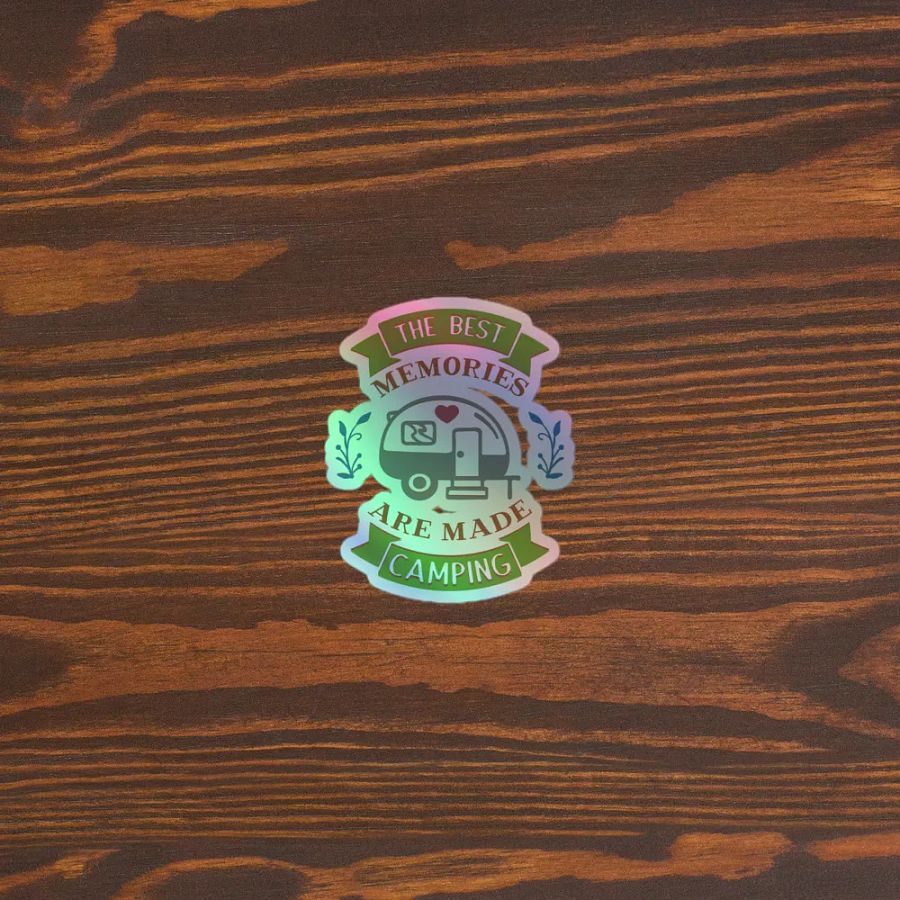 Best Memories Camping Holographic Sticker Sheet product image (5)