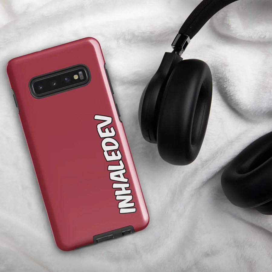 Red InhaleDev Samsung Tough Case product image (5)