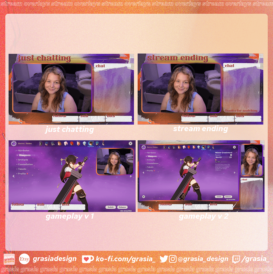 Thermal Sticker Stream Overlay Set product image (3)