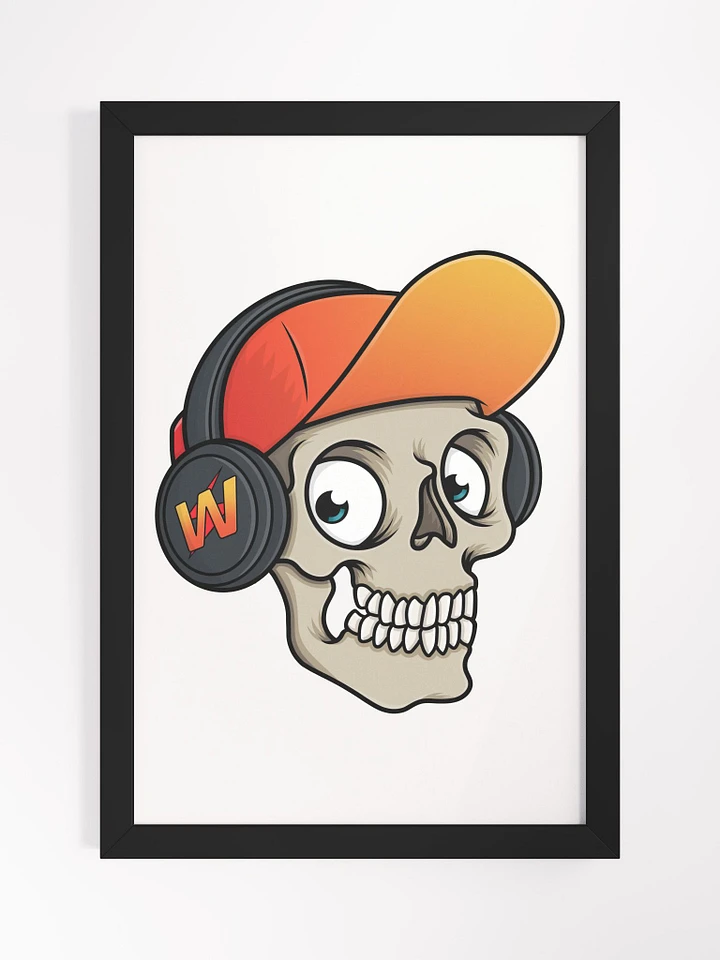 Woolfener Skull Logo Poster Framed product image (1)
