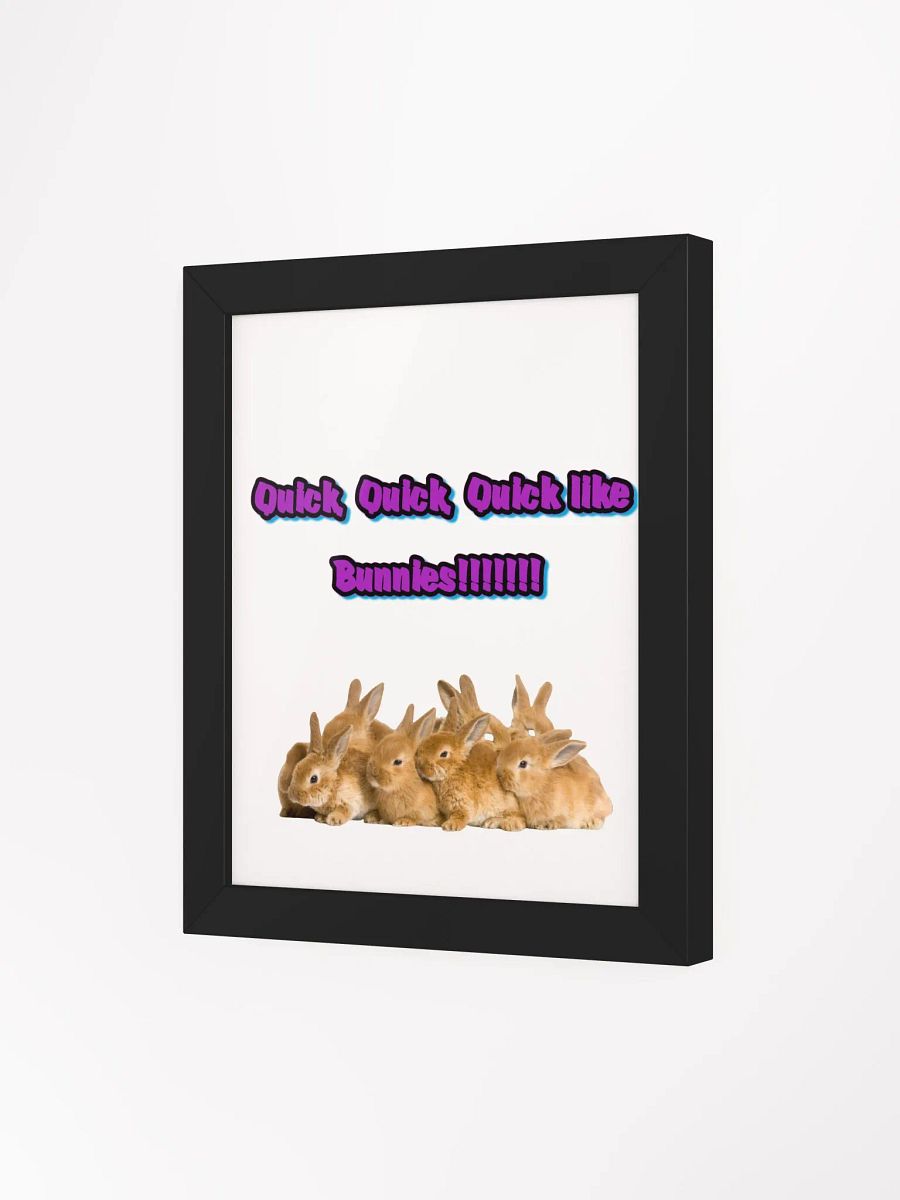 Quick Like Bunnies Framed Matte Poster product image (6)