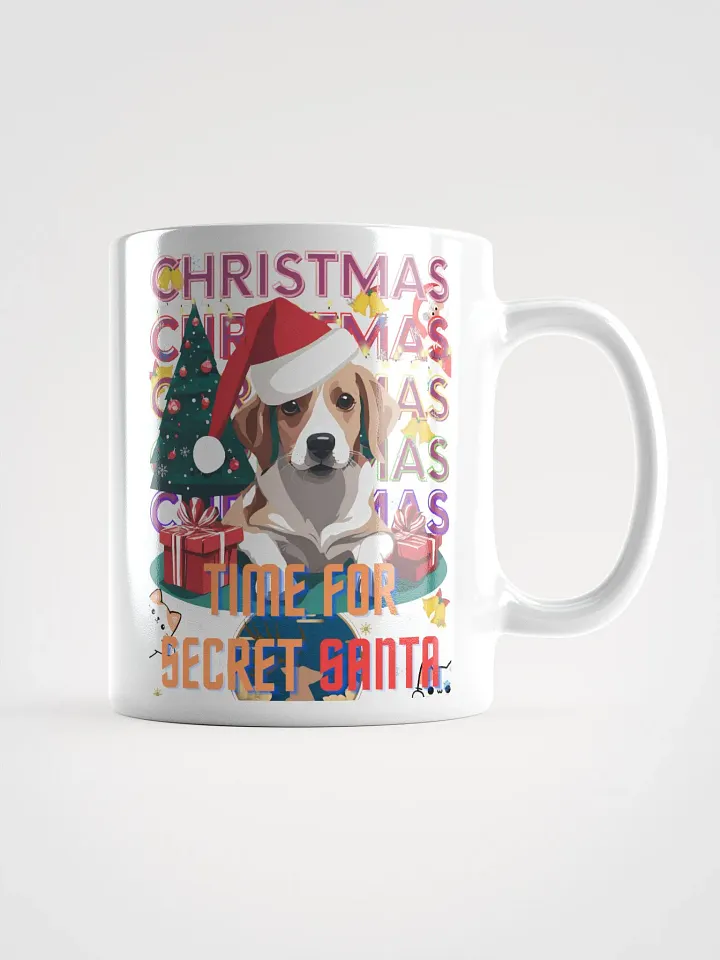 Secret Santa Paws White Glossy Mug product image (1)