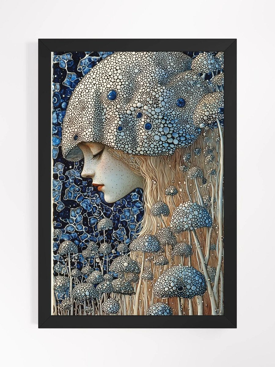 Moonlit Mushroom Fairy: Fantasy Poster Art of a Mystical Forest Girl product image (1)