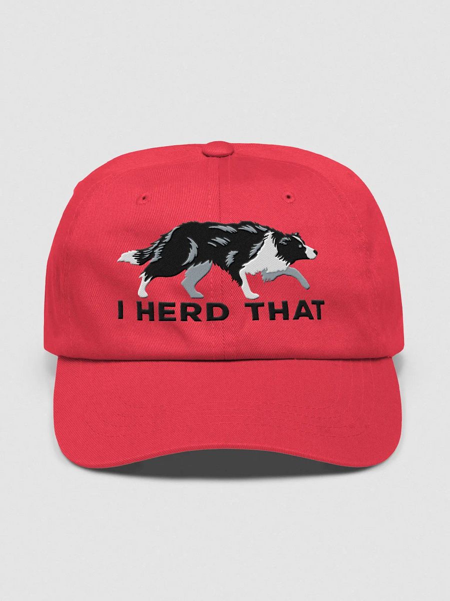 I Herd That Classic Dad Hat(Embroidered) of a Border Collie product image (1)