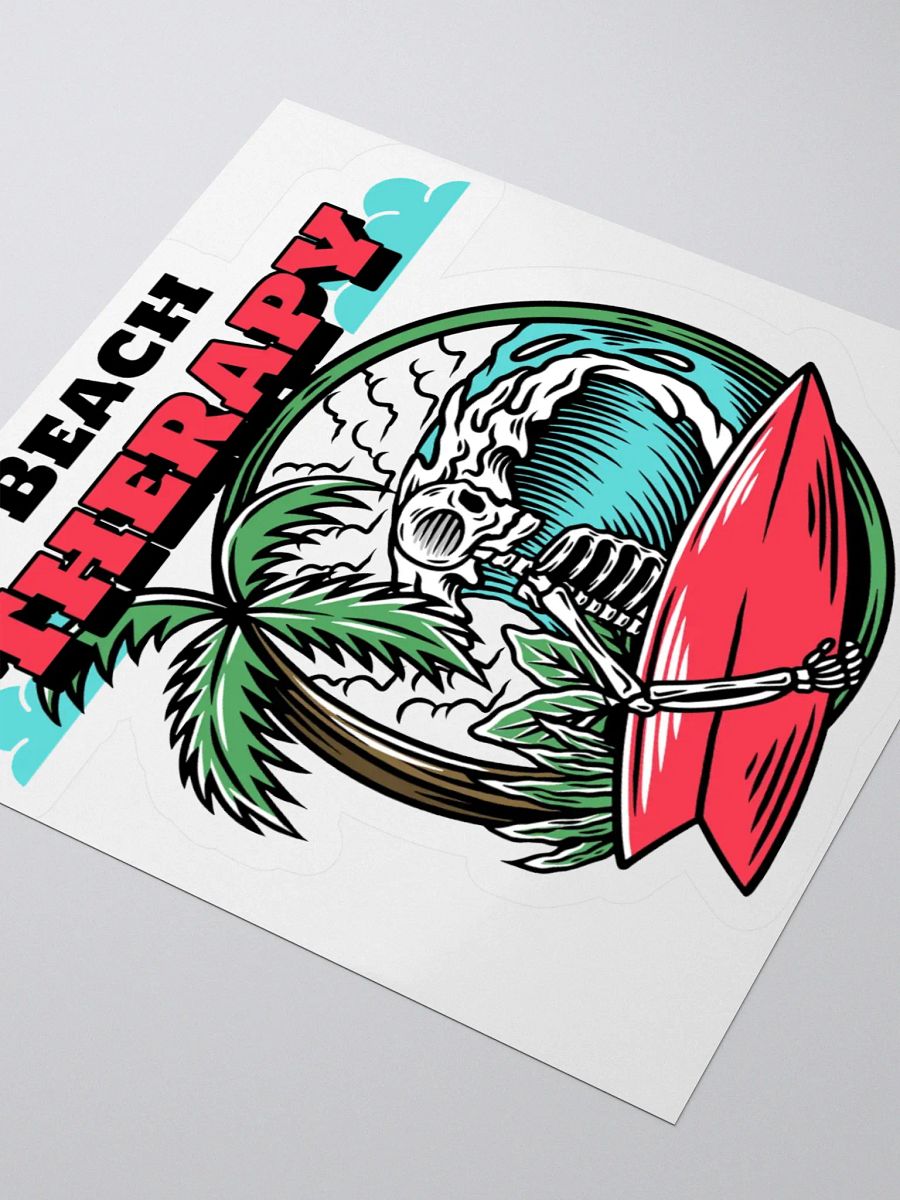 Beach Therapy – Skeleton Surf Sticker product image (4)