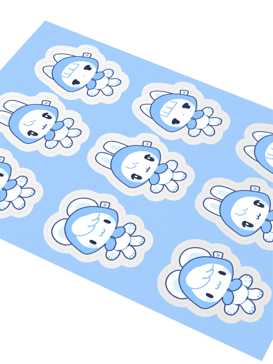 🧸 Blue Plushies Sticker Sheet | By Plushpon product image (2)