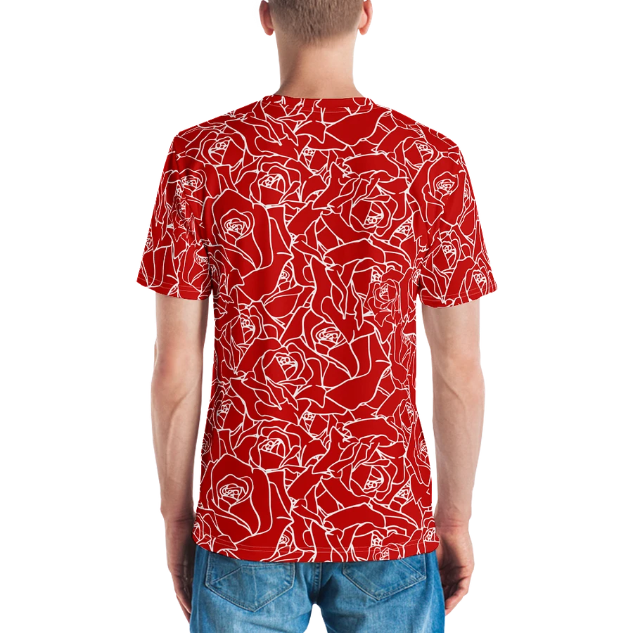 Loads of Roses · red-white crew neck t-shirt product image (16)