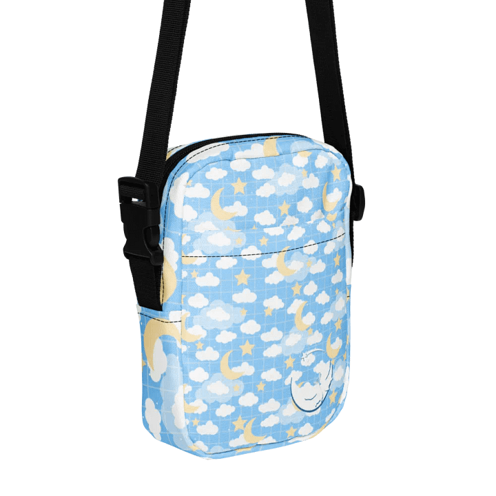 You are Enough 20 languages Blue Moon Grid Imaginary Story Cross Body Bag product image (1)