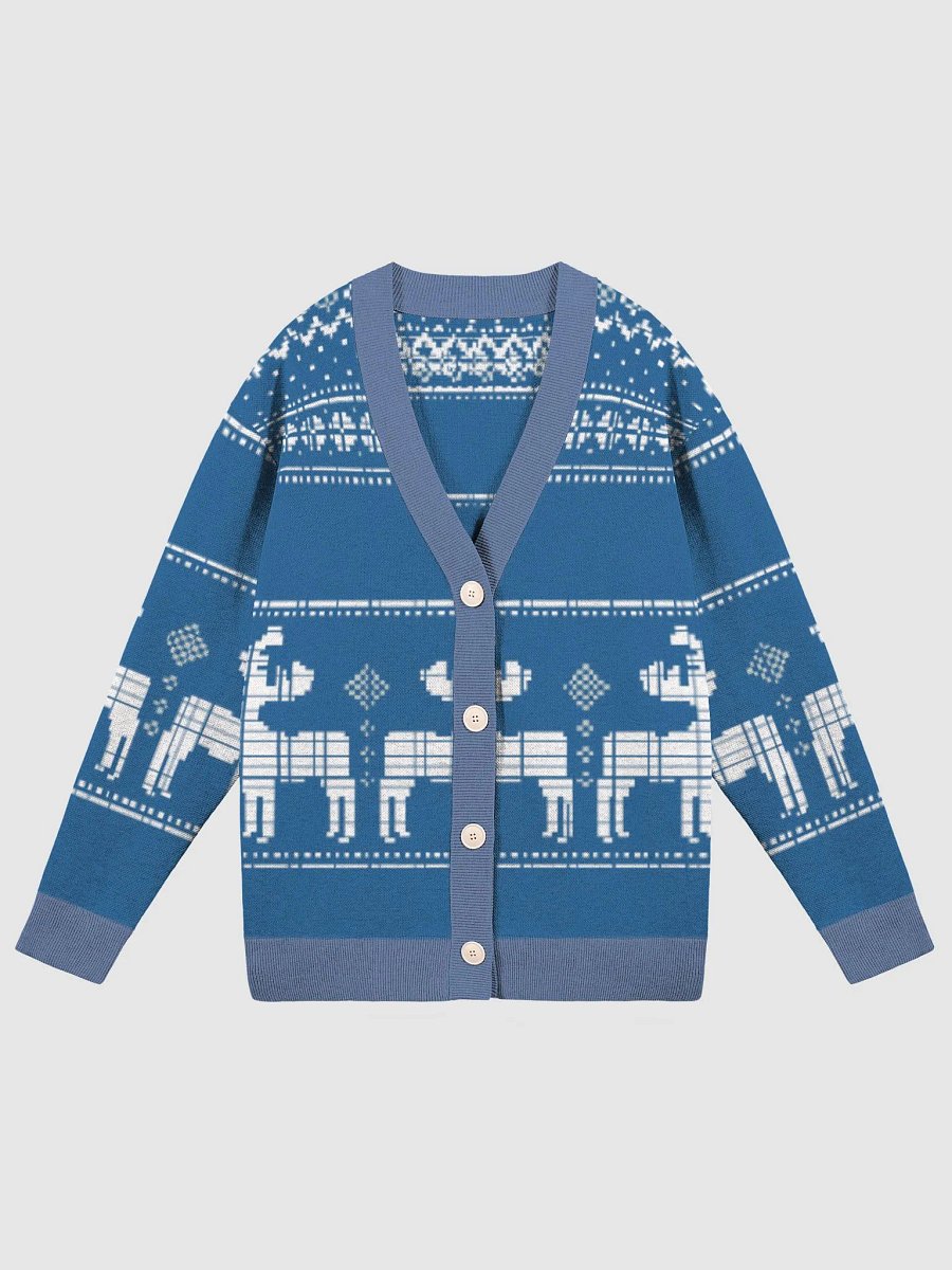 Reindeer Fusion Knit Unisex Cardigan product image (1)
