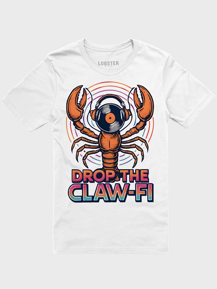 Drop the Claw-Fi T-Shirt – Lobster Vinyl Record Graphic Tee product image (2)