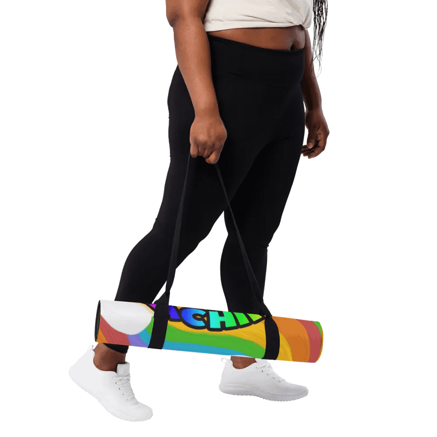 rainbow yoga mat product image (3)