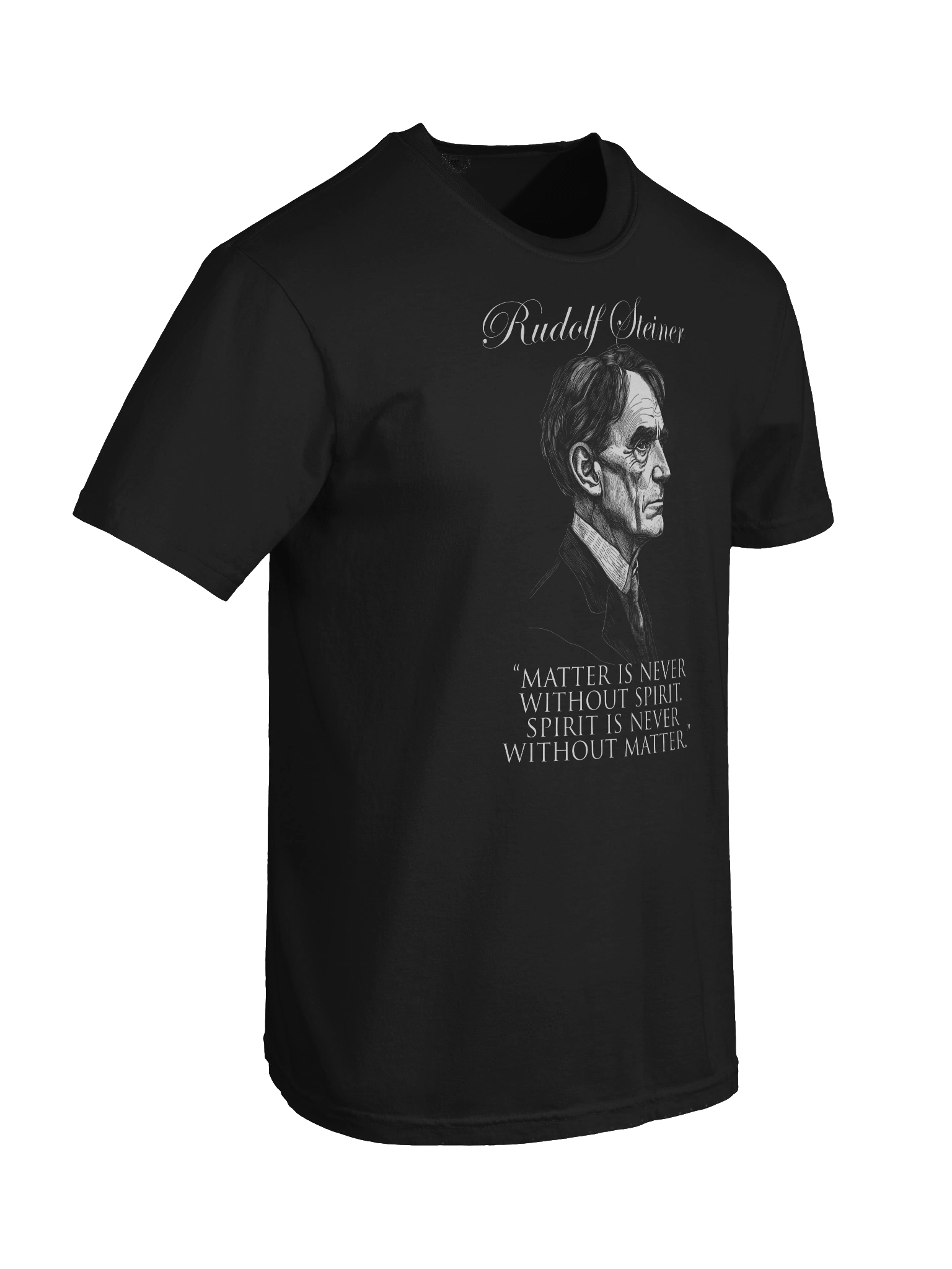 Rudolf Steiner - Matter Spirit Quote, Anthroposophy, Philosophy, Esoteric, Occult T-Shirt product image (8)
