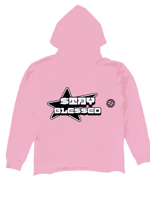 Astro pink pullover hoodie product image (2)