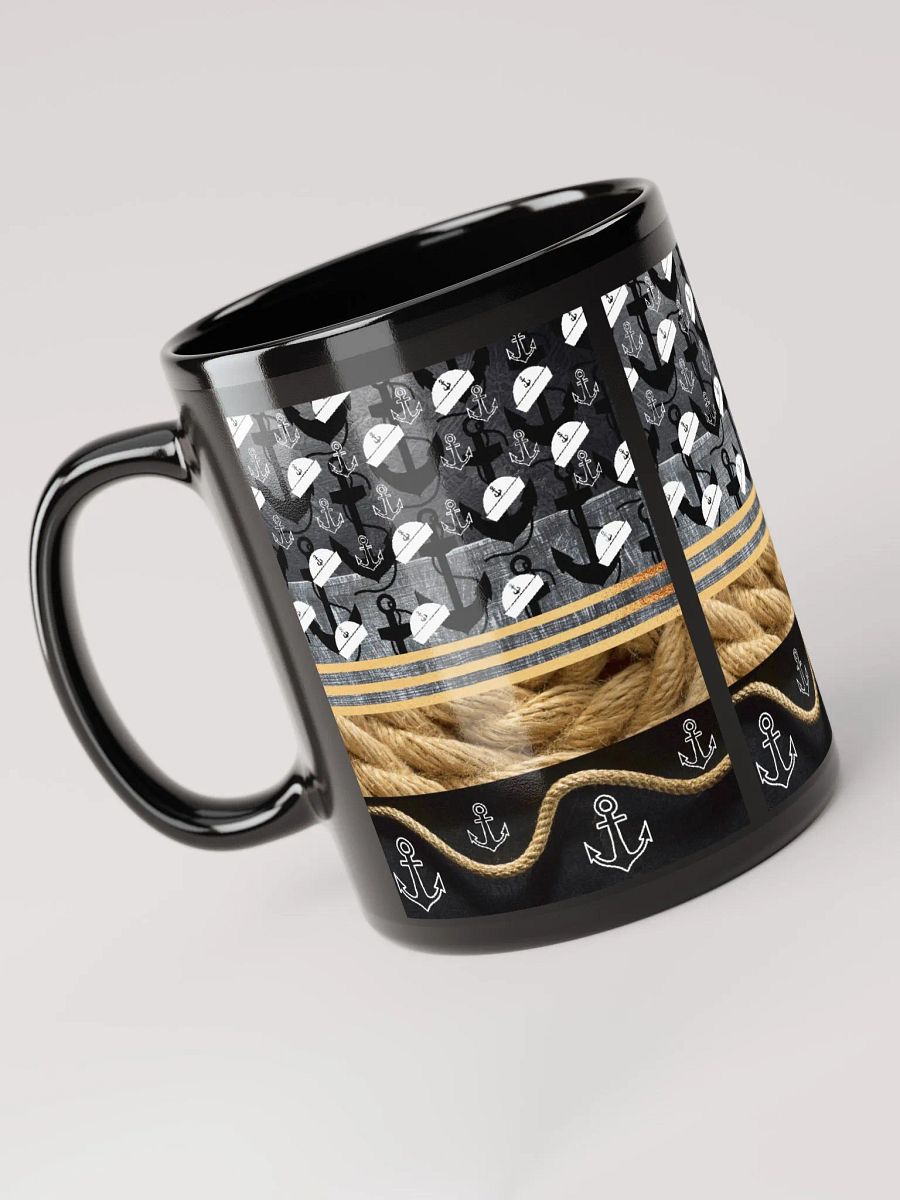 JoBeth Nautical ⚓ Black Glossy Mug product image (5)