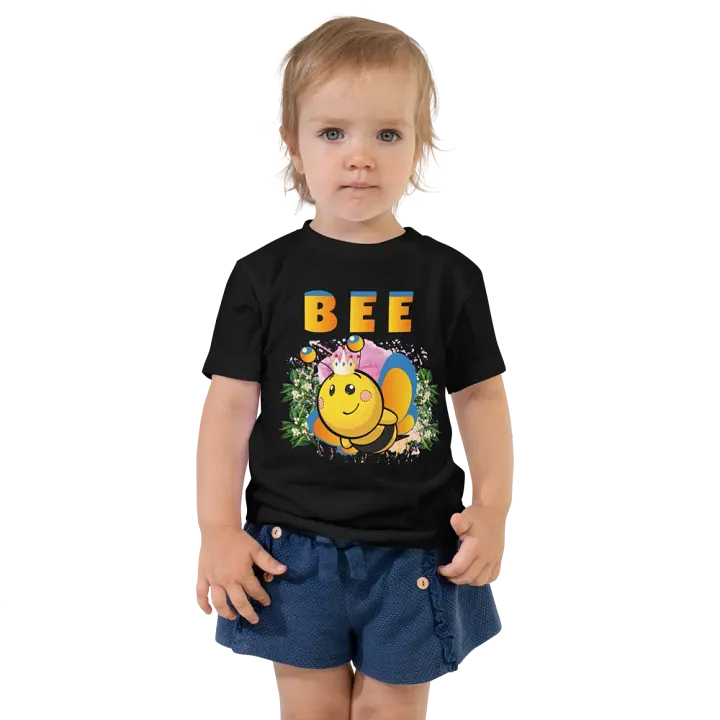 Cute Queen Bee Colorful Lovely T-Shirt-Funny Gift for Boys & Girls product image (1)