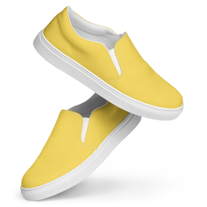 Women's Slip-On Canvas Shoes - Yellow product image (1)