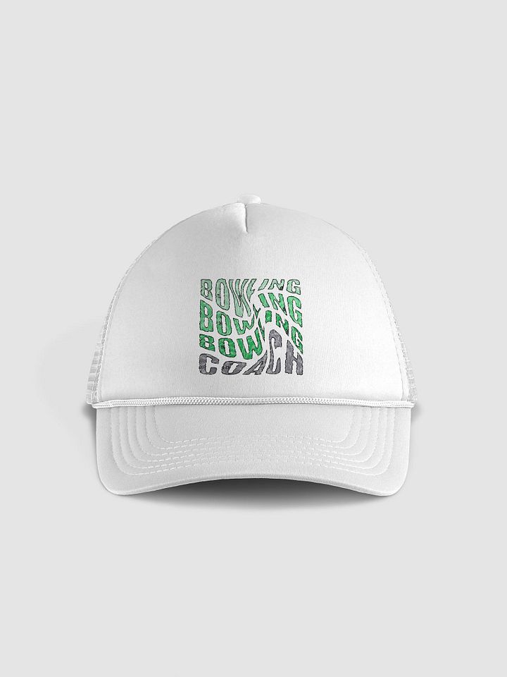 Mess Swirl Bowling Coach Wavy Distortion Trucker Hat Edition product image (1)