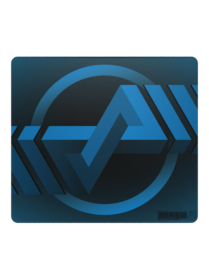 Blue Logo Design on Black Mousepad (18"x16" or 36"x18") product image (2)