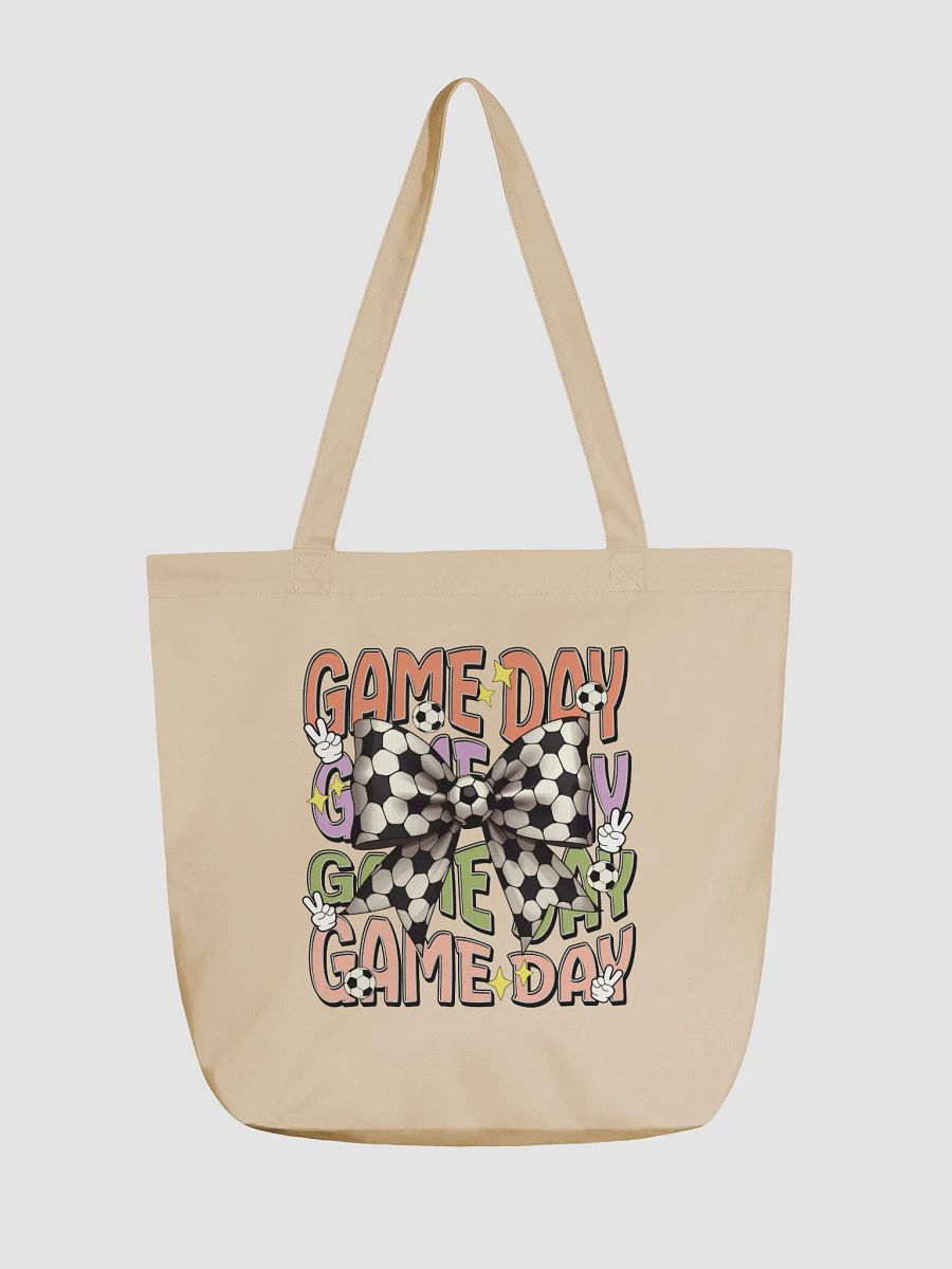 Game Day Bow Soccer Ball Tote Bag product image (5)