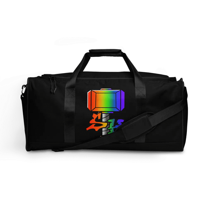 Vibrant Fragmented Rainbow Duffle Bag product image (1)