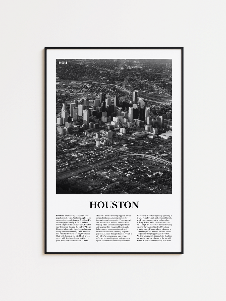 Houston 01 Newspaper Poster product image (1)