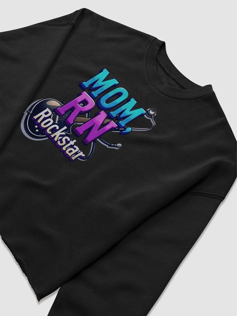 Rockstar, RN, mom, guitar Tribute Fleece Crop Sweatshirt product image (15)
