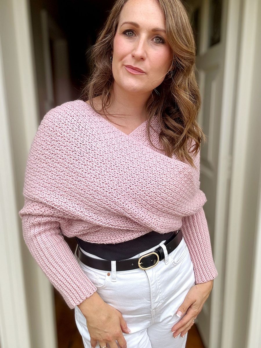 Eleanor Crochet Sweater Scarf Pattern for Adults product image (2)