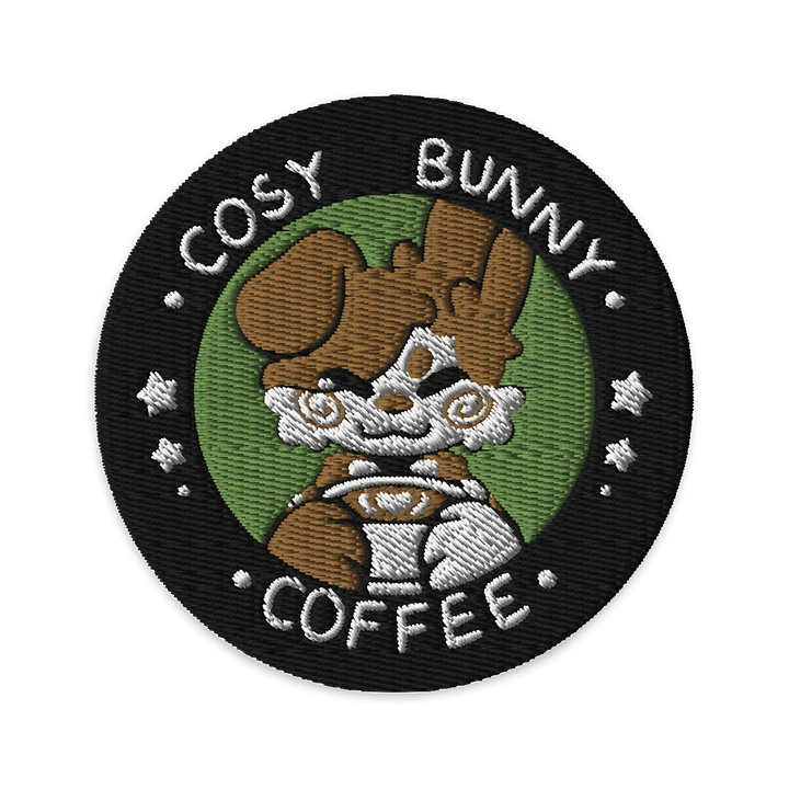 cosy bunny coffee patch product image (1)