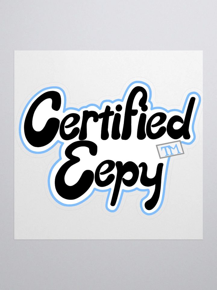 Certified Eepy Sticker - Blue product image (1)