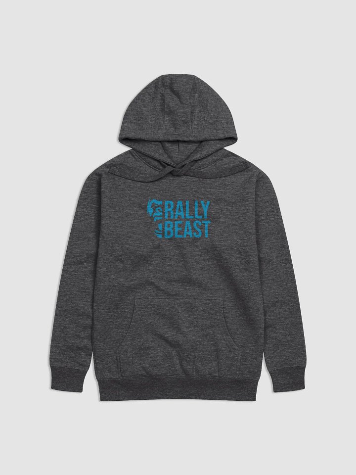 Rally Beast Logo Stacked - Cyan on Grey product image (1)