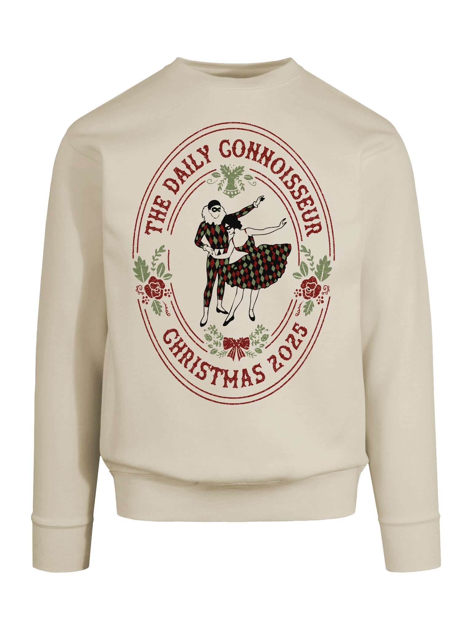 Adult Harlequin Christmas Emblem Sweatshirt product image (1)