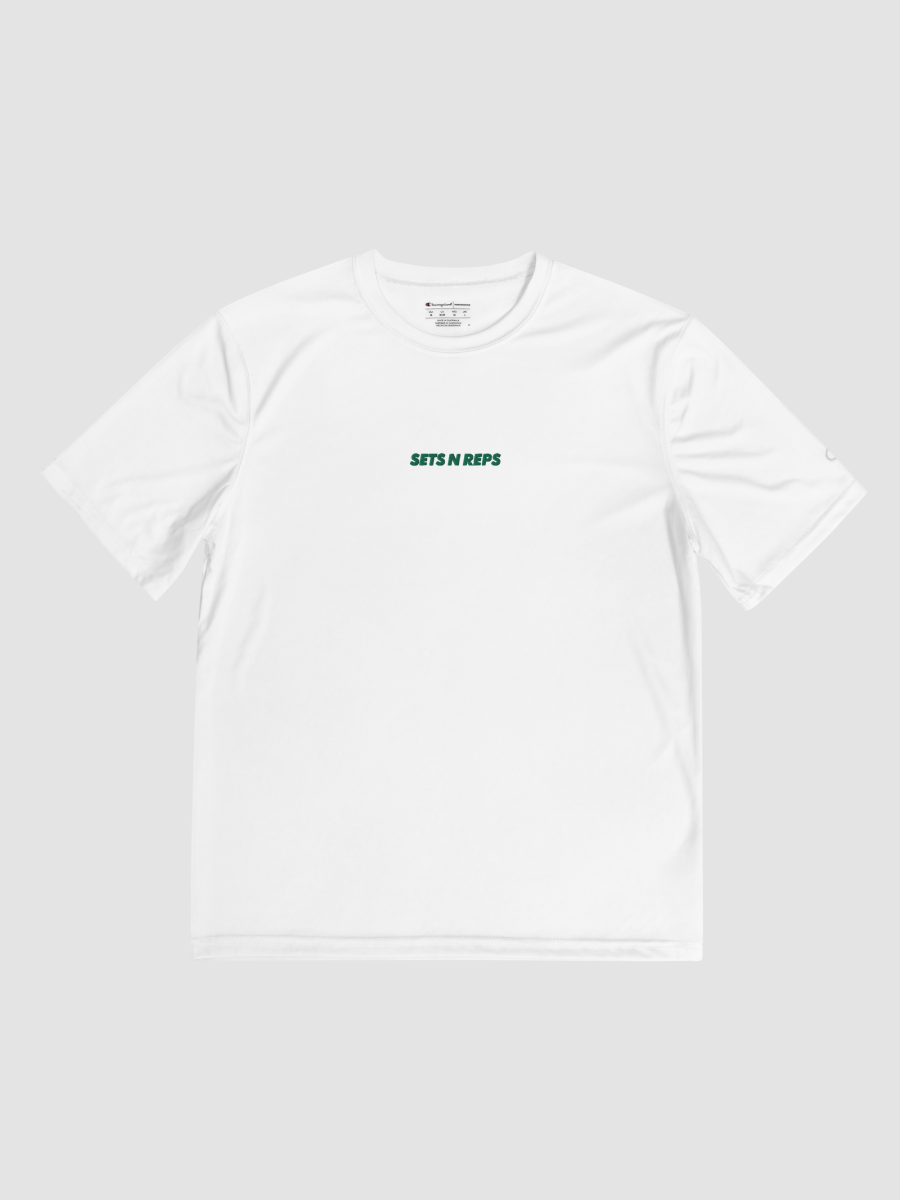 Sets N Reps Champion Double Dry® Performance T-Shirt In Green Font product image (1)