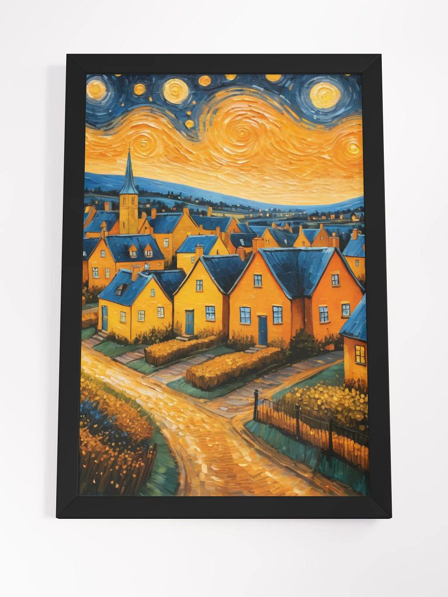 Starry Village Framed Matte Poster product image (15)