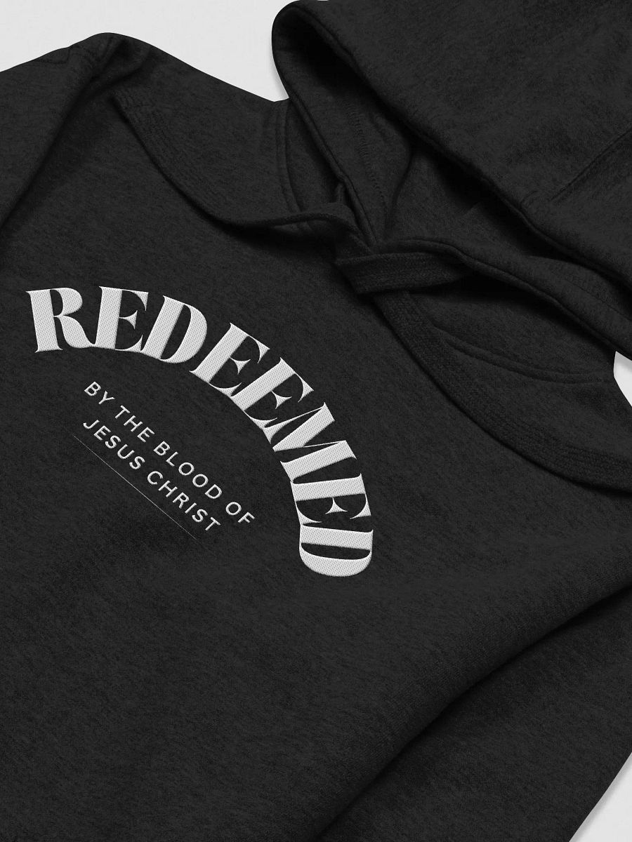 Redeemed By The Blood Of Jesus Christ Hoodie- Embroidered product image (3)