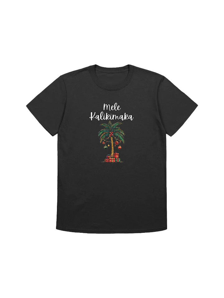 Mele Kalikimaka Decorated Palm Tree Unisex Christmas T-Shirt product image (2)