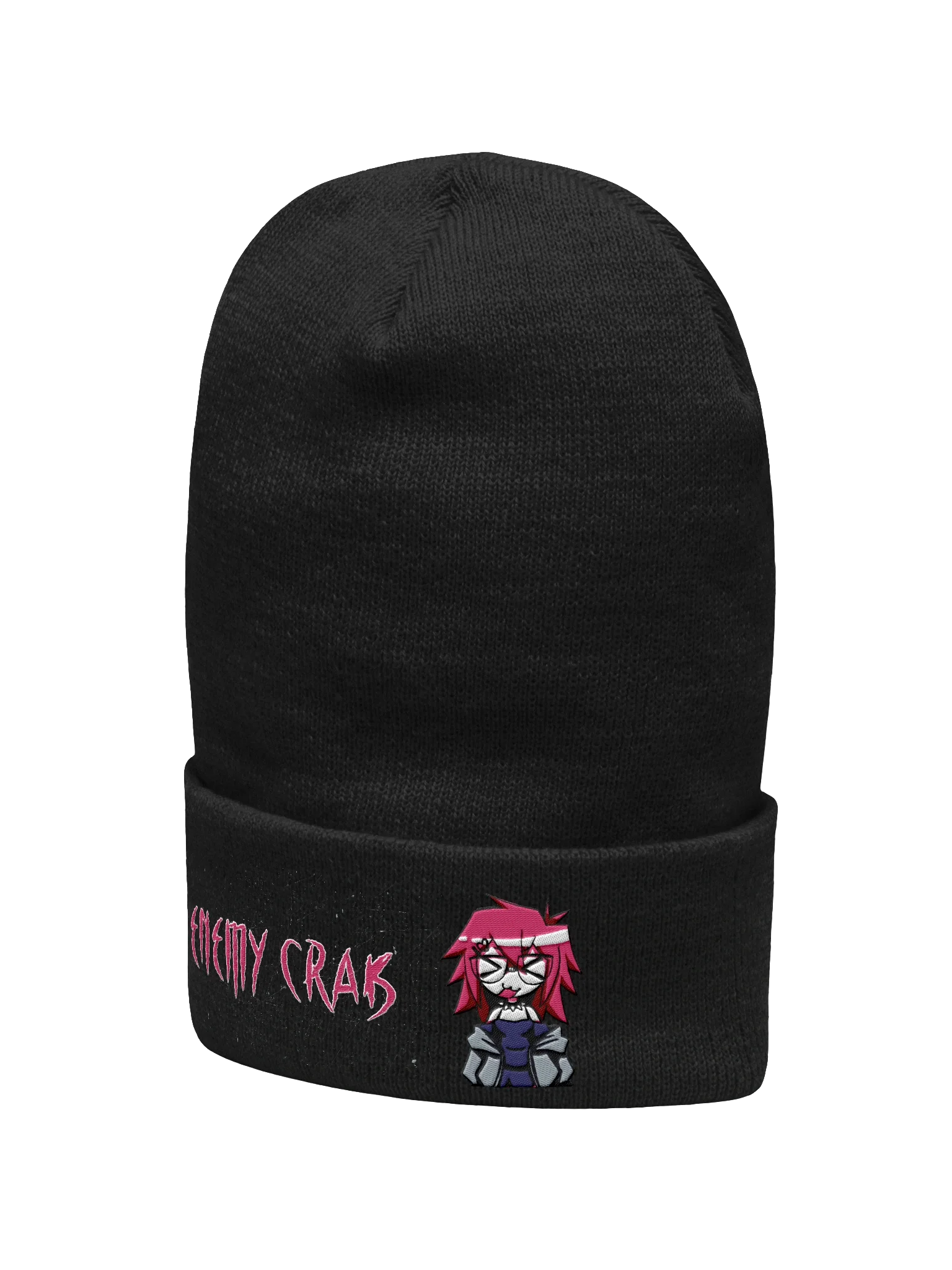 Enemy Crab PNG with Logo Beanie (Black) product image (2)